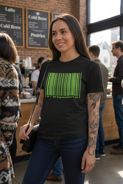 DX D-Generation X Barcode Suck It Black T-shirt