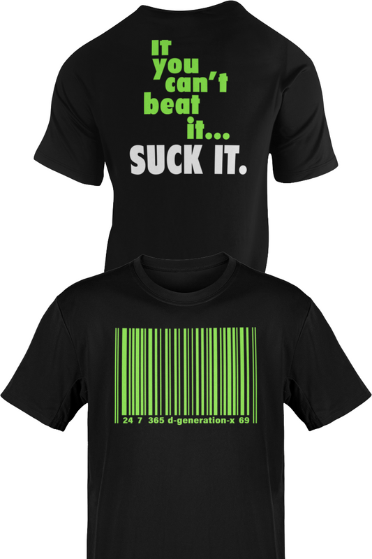 DX D-Generation X Barcode Suck It Black T-shirt