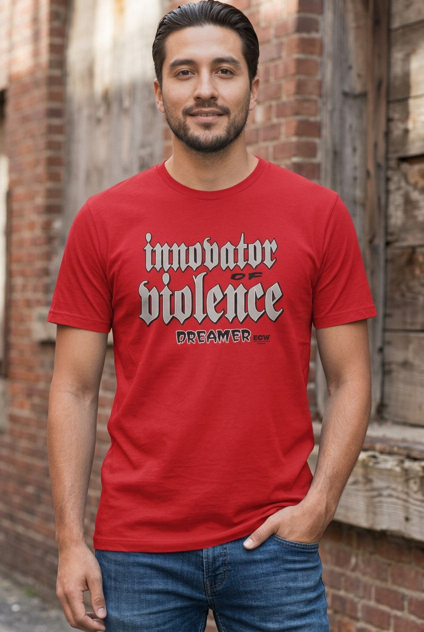 Tommy Dreamer Innovator of Violence ECW Red T-shirt