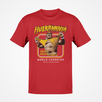 Hulk Hogan Hulkamania Shirt Rip Legend Red T-shirt