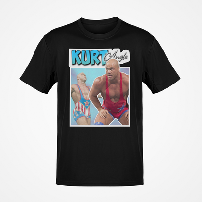Kurt Angle Blue Logo T-shirt