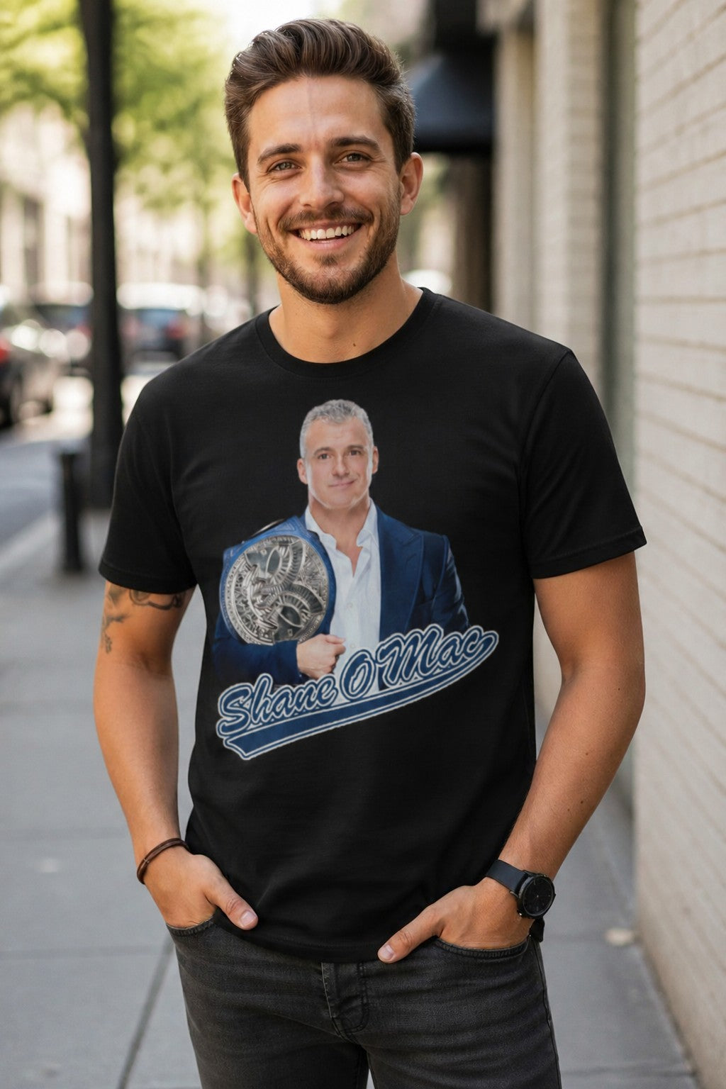 Shane Mcmahon Shane-O-Mac Black T-shirt