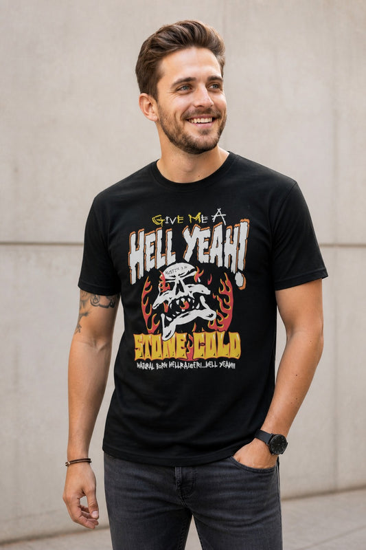 Stone Cold Steve Austin Natural Born Hellraiser T-shirt