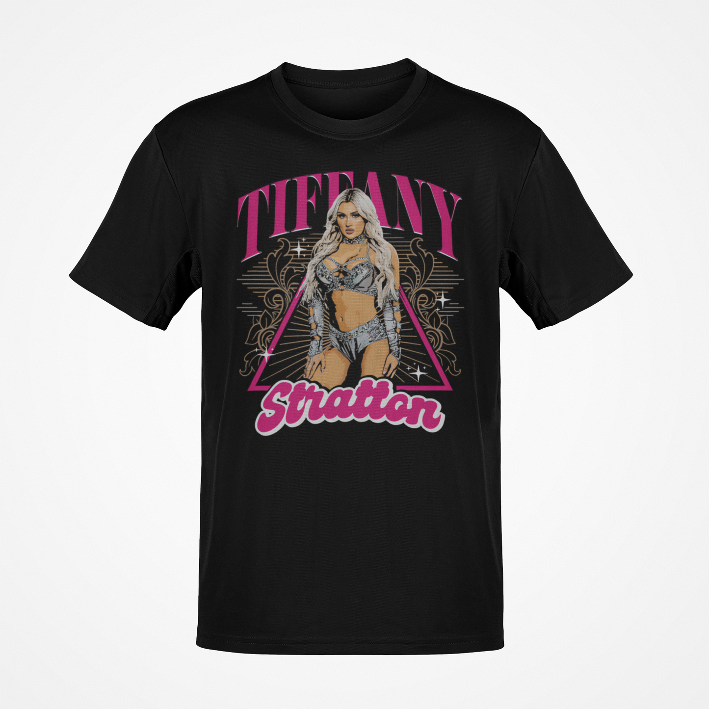 Tiffany Stratton Purple Pose Black T-shirt