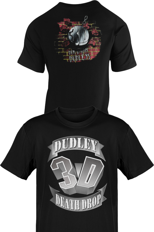 Dudley Boys Bubba Ray D-Von 3D Death Drop Mens T-shirt