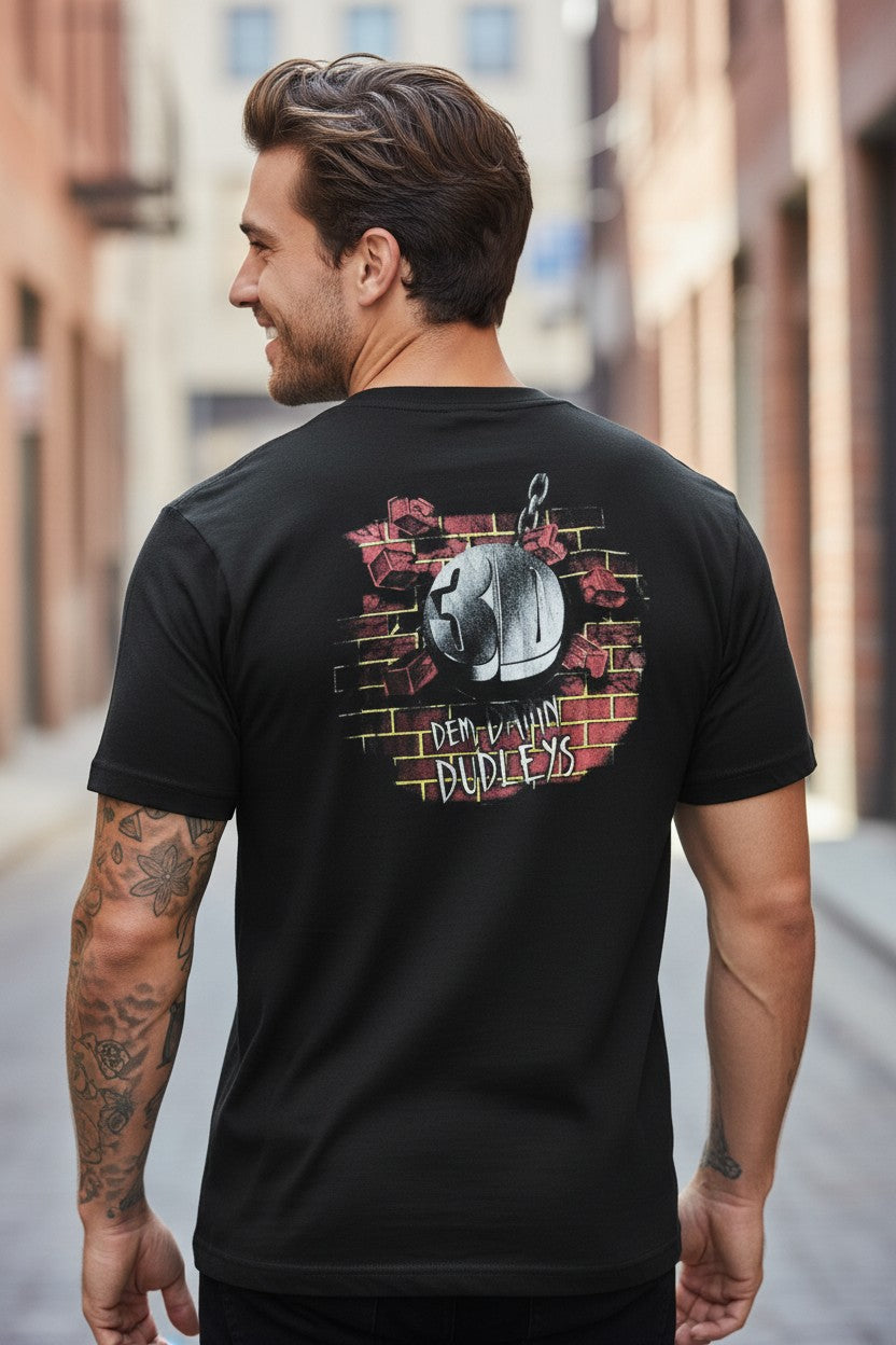 Dudley Boys Bubba Ray D-Von 3D Death Drop Mens T-shirt