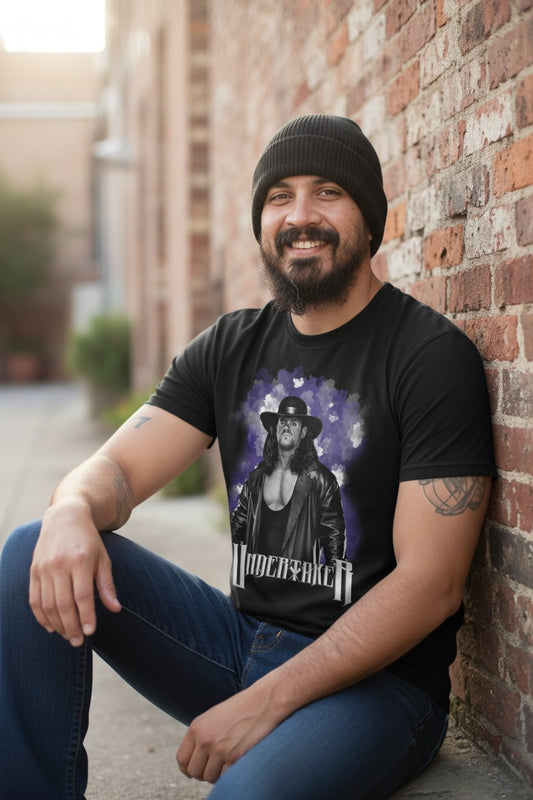 Undertaker Purple Stare Black T-shirt