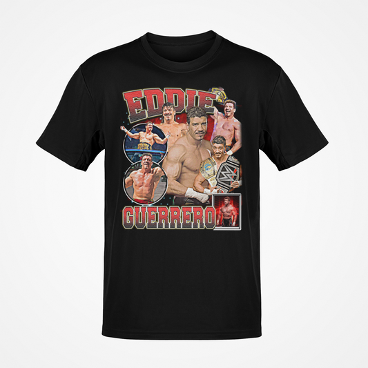 Eddie Guerrero Ultimate Collage Black T-shirt