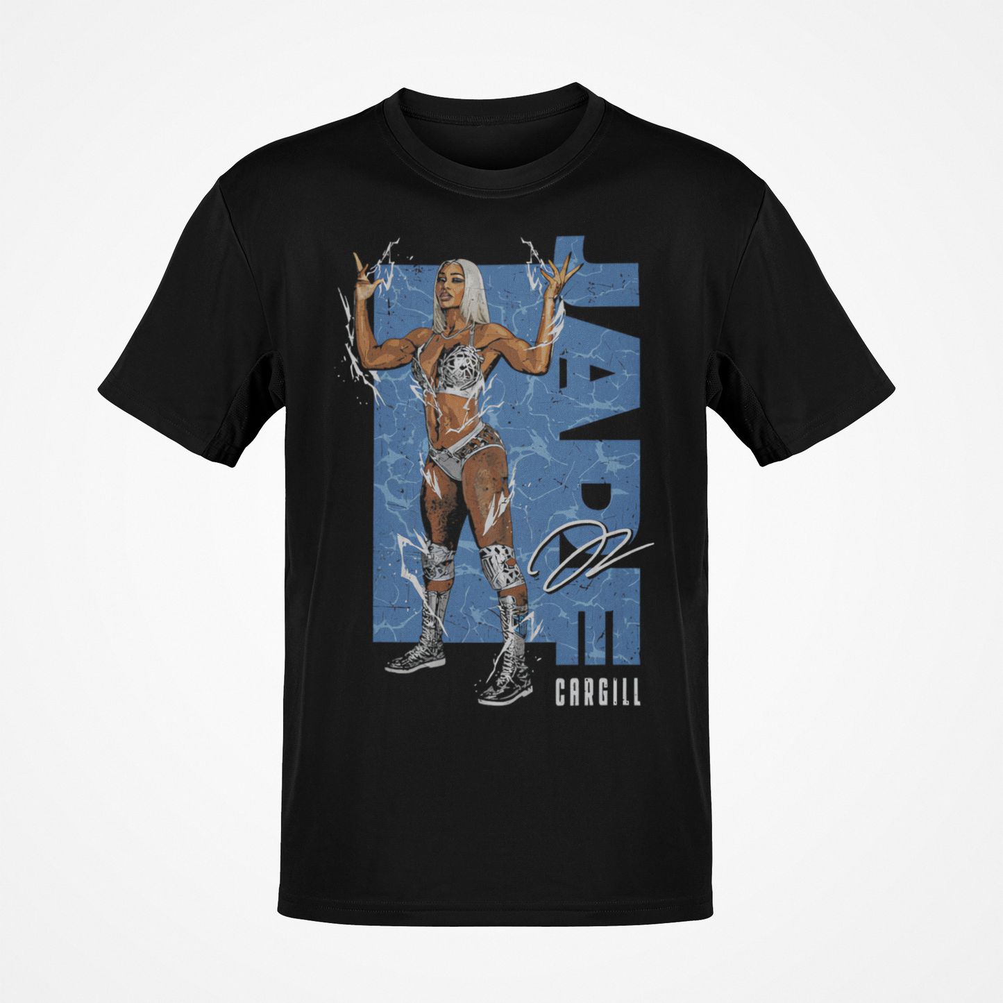 Jade Cargill Electric Pose Black T-shirt
