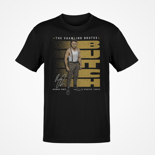 Butch The Brawling Brutes Pose Black T-shirt