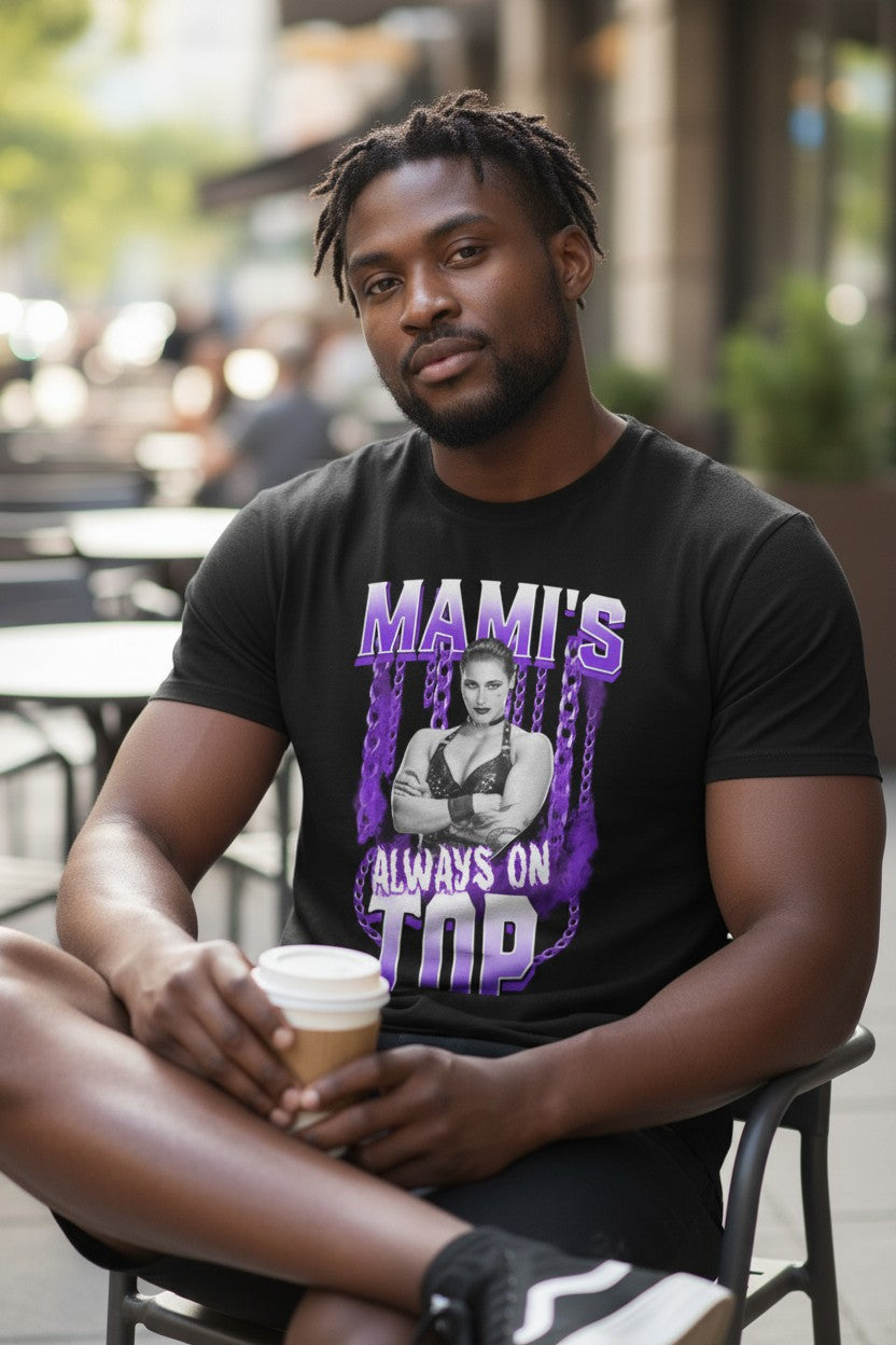 Rhea Ripley Mami Always on Top Black T-shirt
