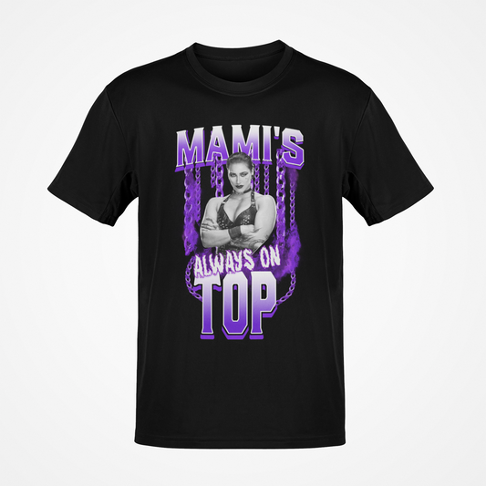 Rhea Ripley Mami Always on Top Black T-shirt