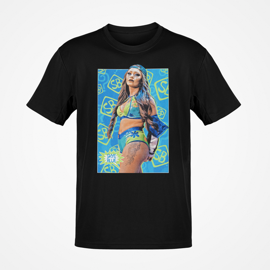 Skye Blue Poster Print Black T-shirt