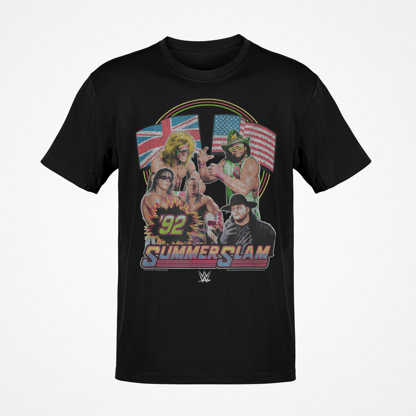Summerslam 1992 Undertaker Bret Hart Macho Man T-shirt