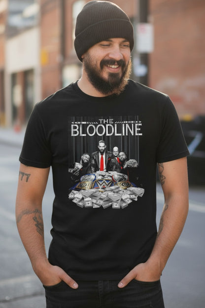 Bloodline Roman Reigns Usos Black T-shirt