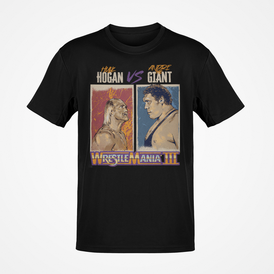 Hulk Hogan Vs Andre The Giant WrestleMania III Black