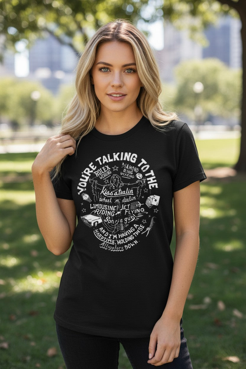 Ric Flair Your'e Talking To Kiss Stealin Black T-shirt