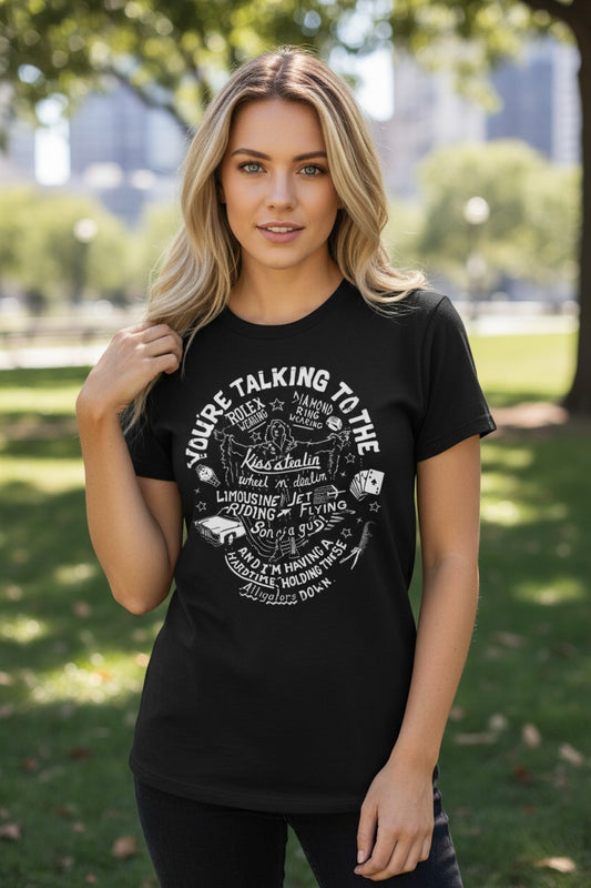 Ric Flair Your'e Talking To Kiss Stealin Black T-shirt