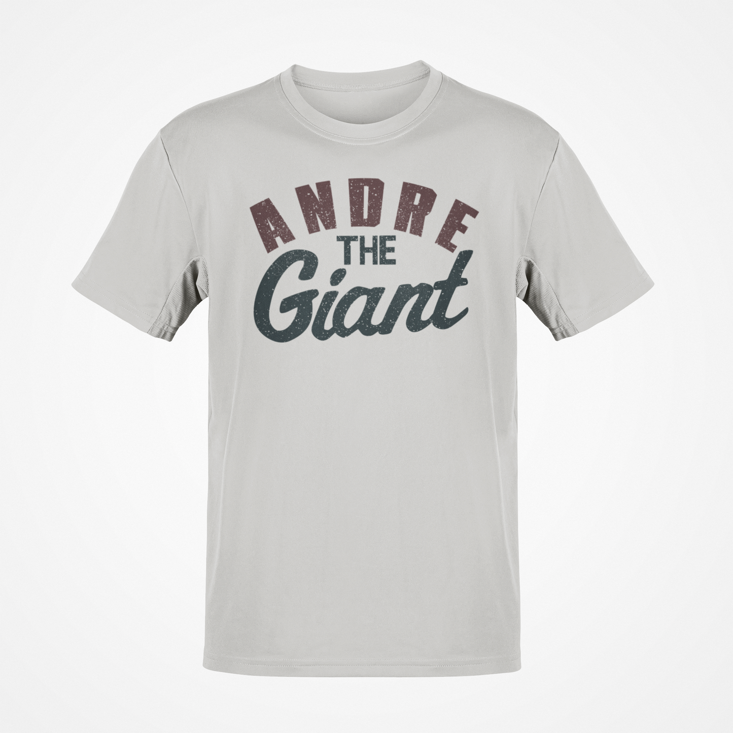 Andre the Giant Big Signature Gray T-shirt