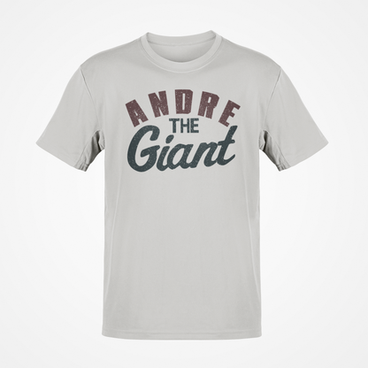 Andre the Giant Big Signature Gray T-shirt