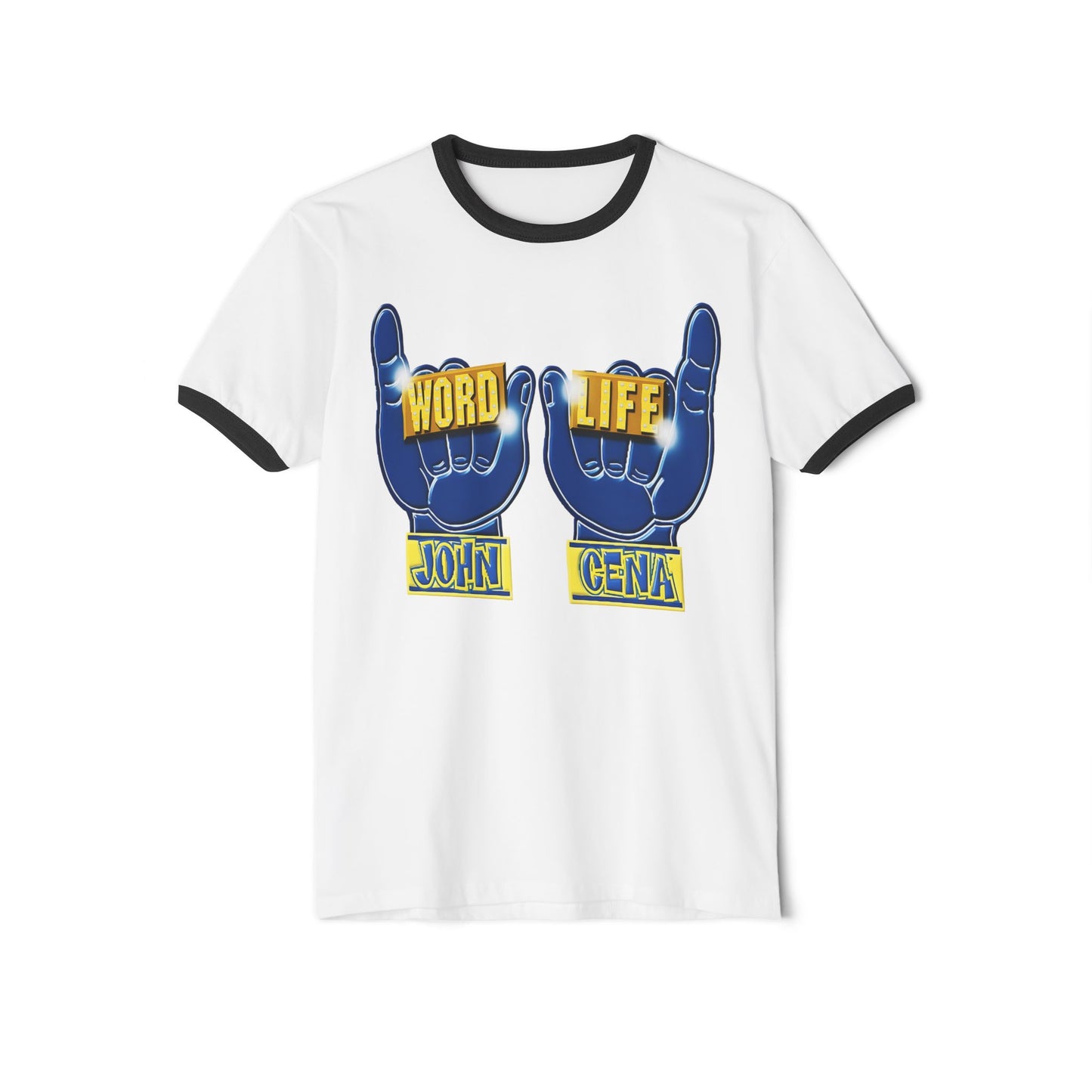 John Cena Word Life White Ringer T-shirt