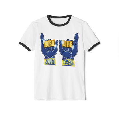 John Cena Word Life White Ringer T-shirt
