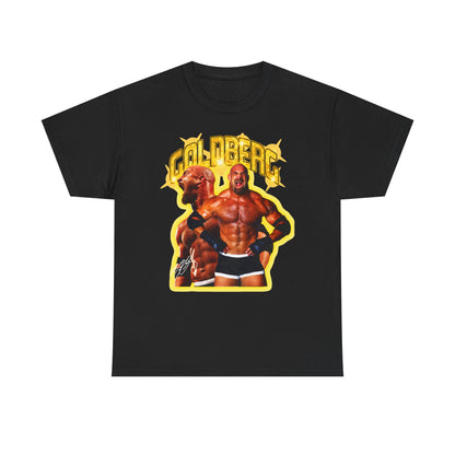 Bill Goldberg Double Pose Signature Mens Black T-shirt