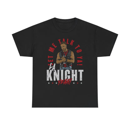 LA Knight Let Me Talk To Ya Pose Black T-shirt
