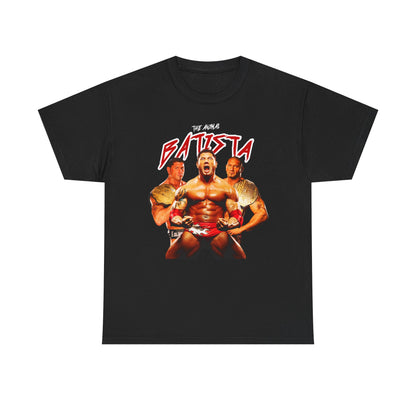 Batista The Animal Mens Black T-shirt WWE