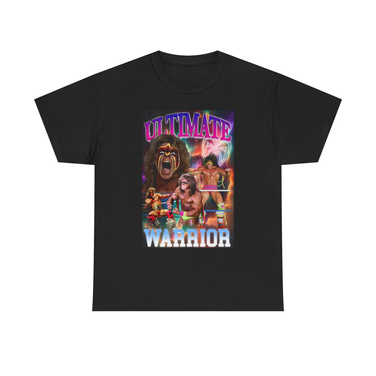 Ultimate Warrior Poster Print Pose Black T-shirt