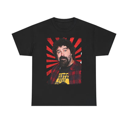 Cactus Jack Mick Foley Profile Portrait Black T-shirt