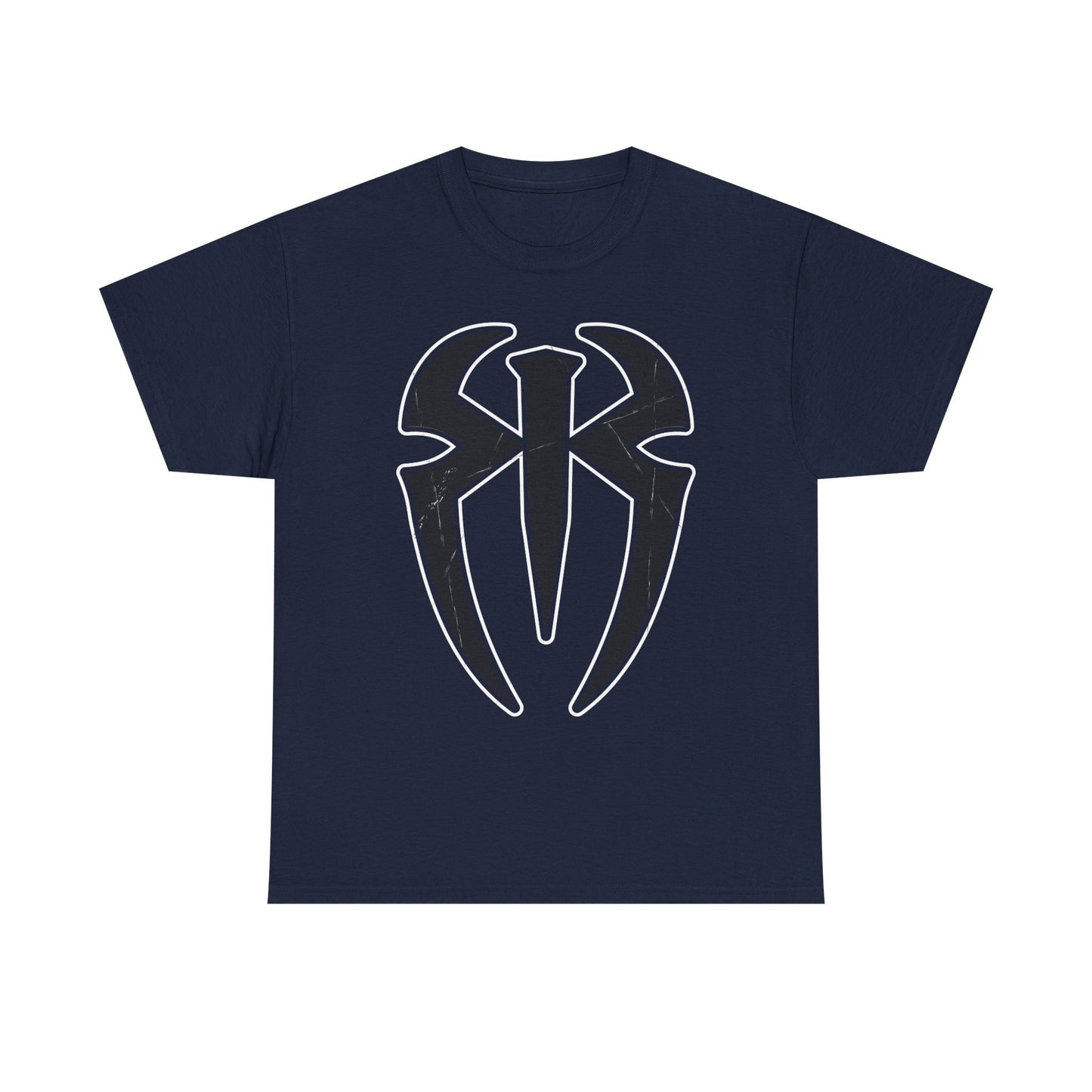 Roman Reigns Spider Logo WWE Mens Blue T-shirt