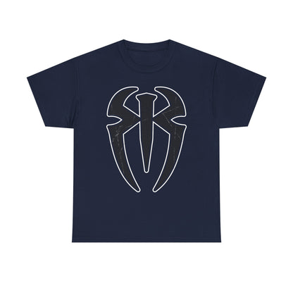 Roman Reigns Spider Logo WWE Mens Blue T-shirt