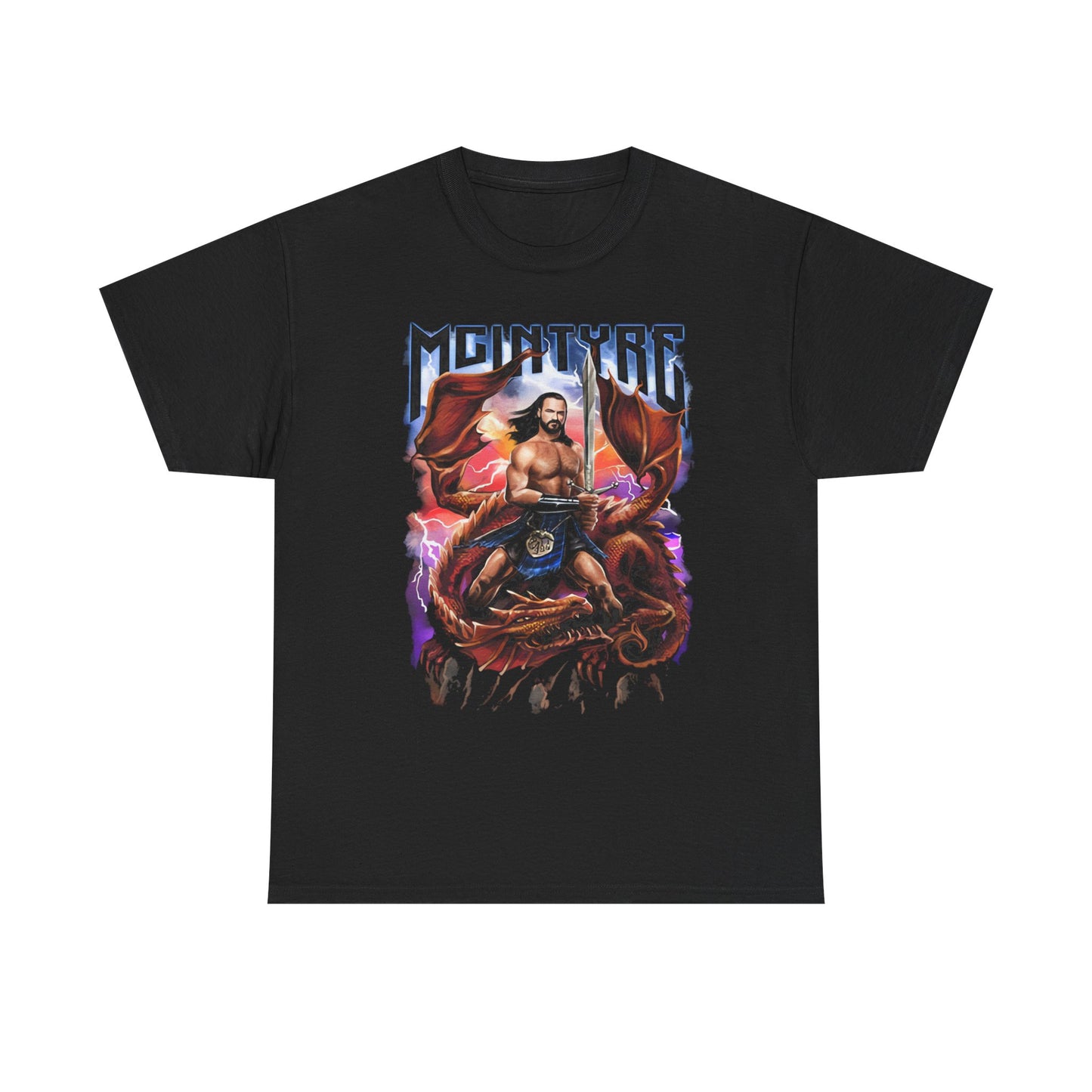 Drew McIntyre Scottish Warrior Medieval T-shirt