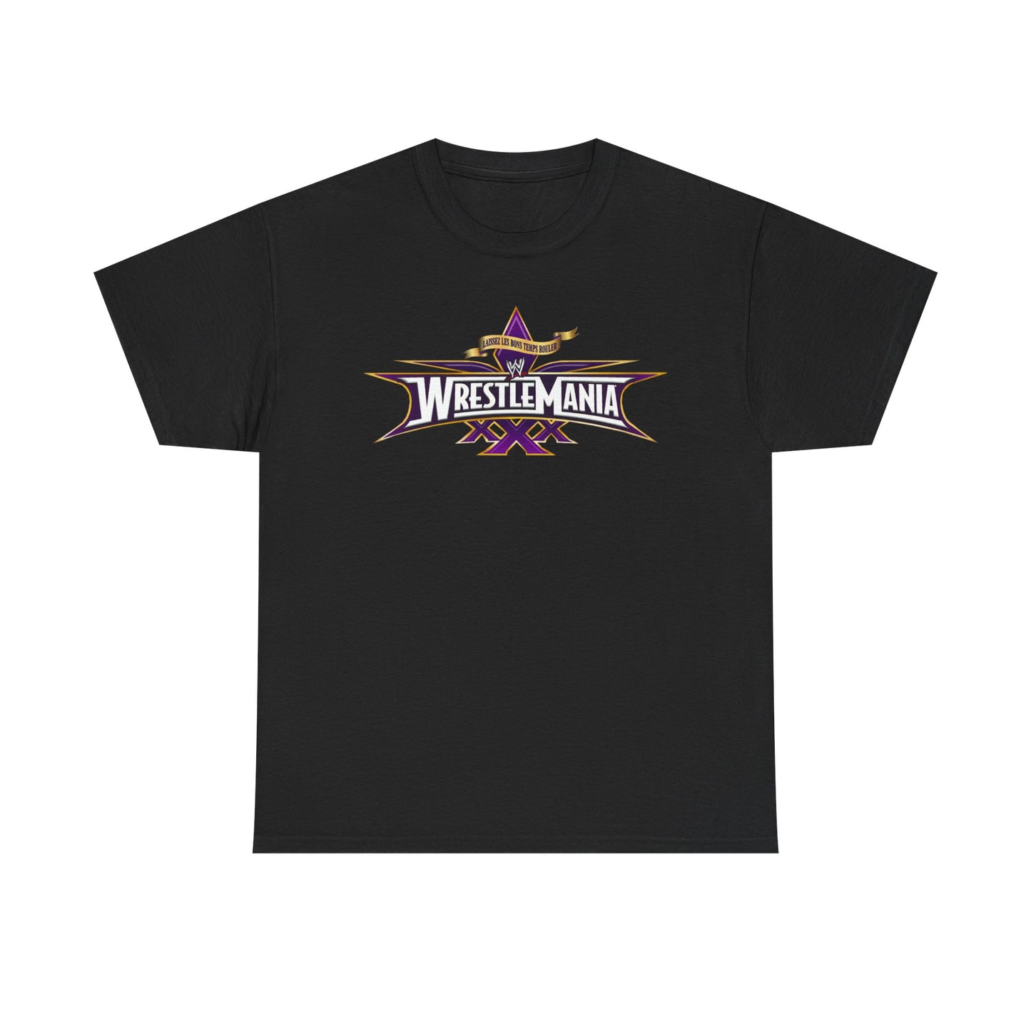WrestleMania 30 XXX WWE Logo Mens Black T-shirt