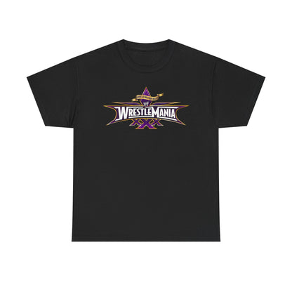 WrestleMania 30 XXX WWE Logo Mens Black T-shirt
