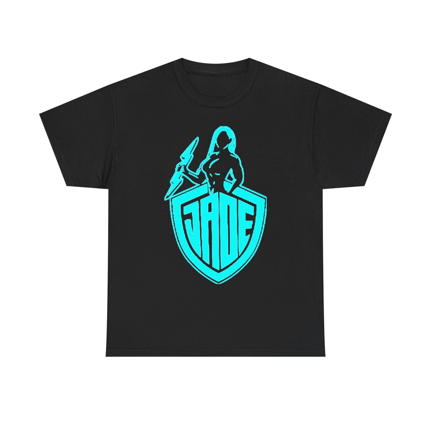 Jade Cargill Blue Logo Black T-shirt