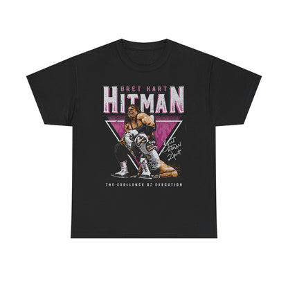 Bret Hart Sharpshooter Triangle Black T-shirt
