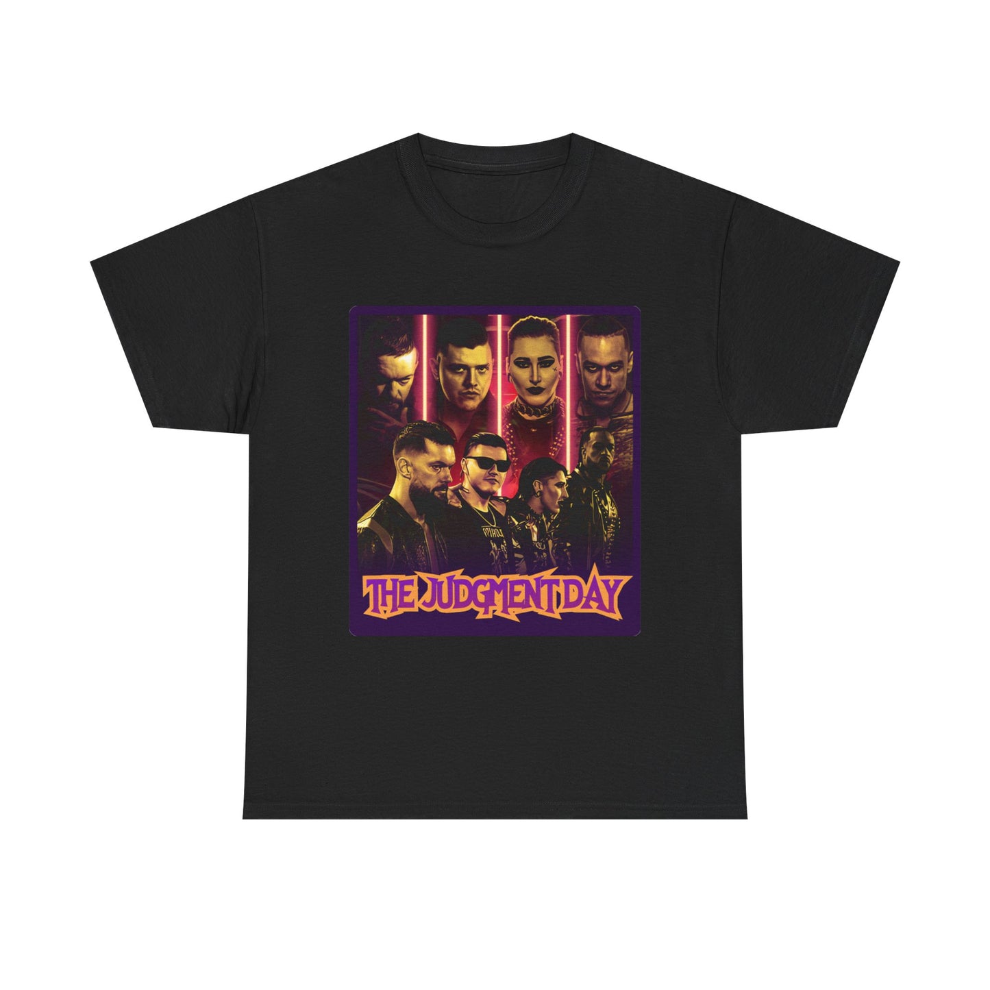 Judgment Day Whole Gang Finn Balor, Rhea Ripley, Damion Priest, "Dirty" Dominik Mysterio Black T-shirt