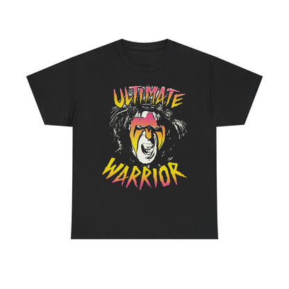 Ultimate Warrior Scream WWE Mens Black T-shirt