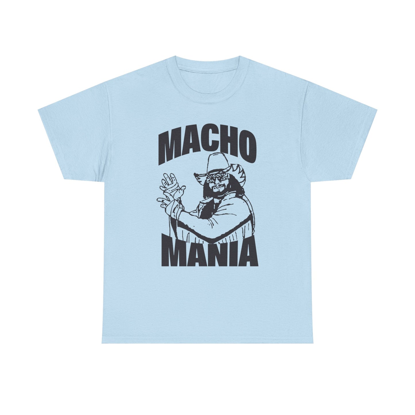 Macho Man Randy Savage Mania Mens Blue T-shirt