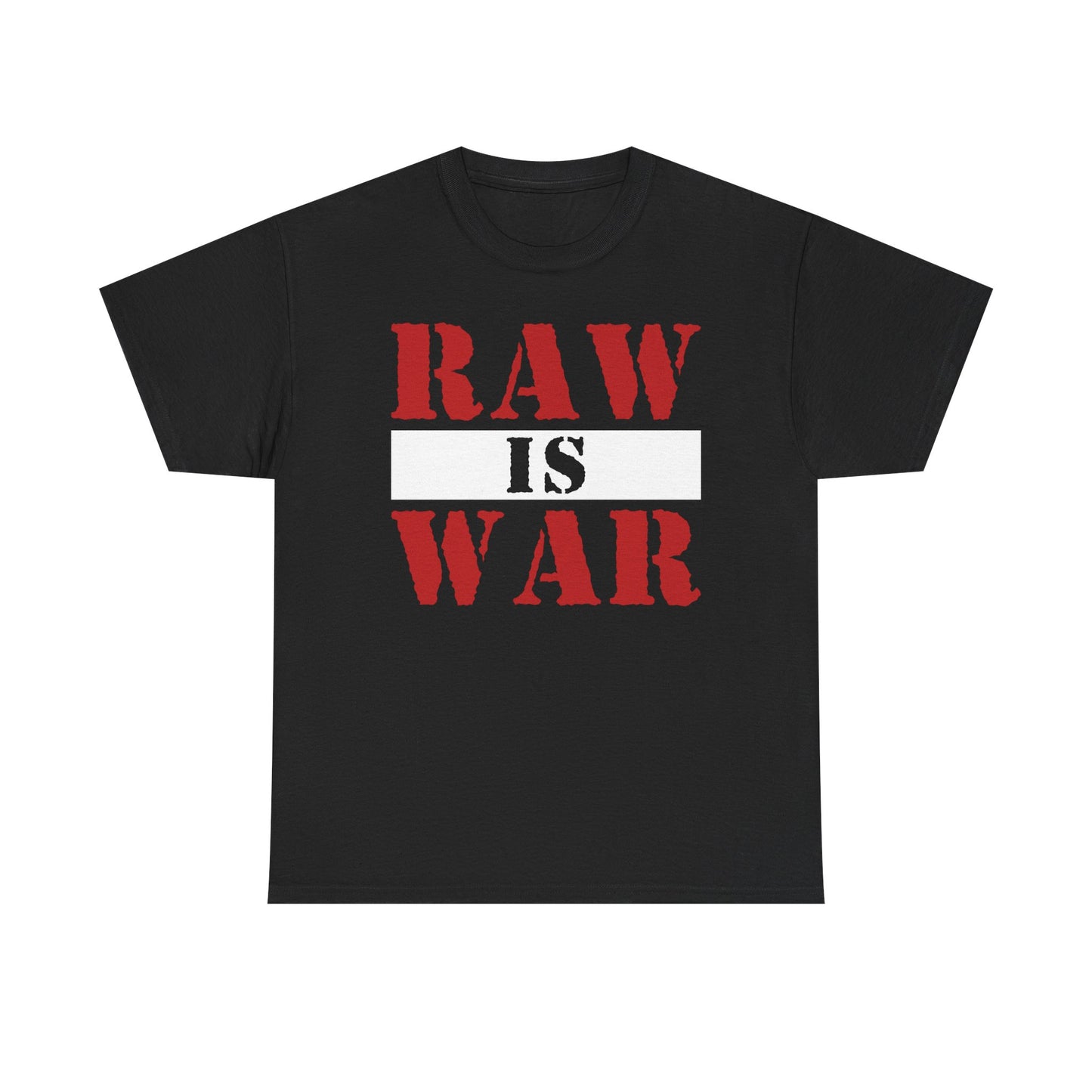 Monday Night Raw Is War WWF Attitude Era Black T-shirt