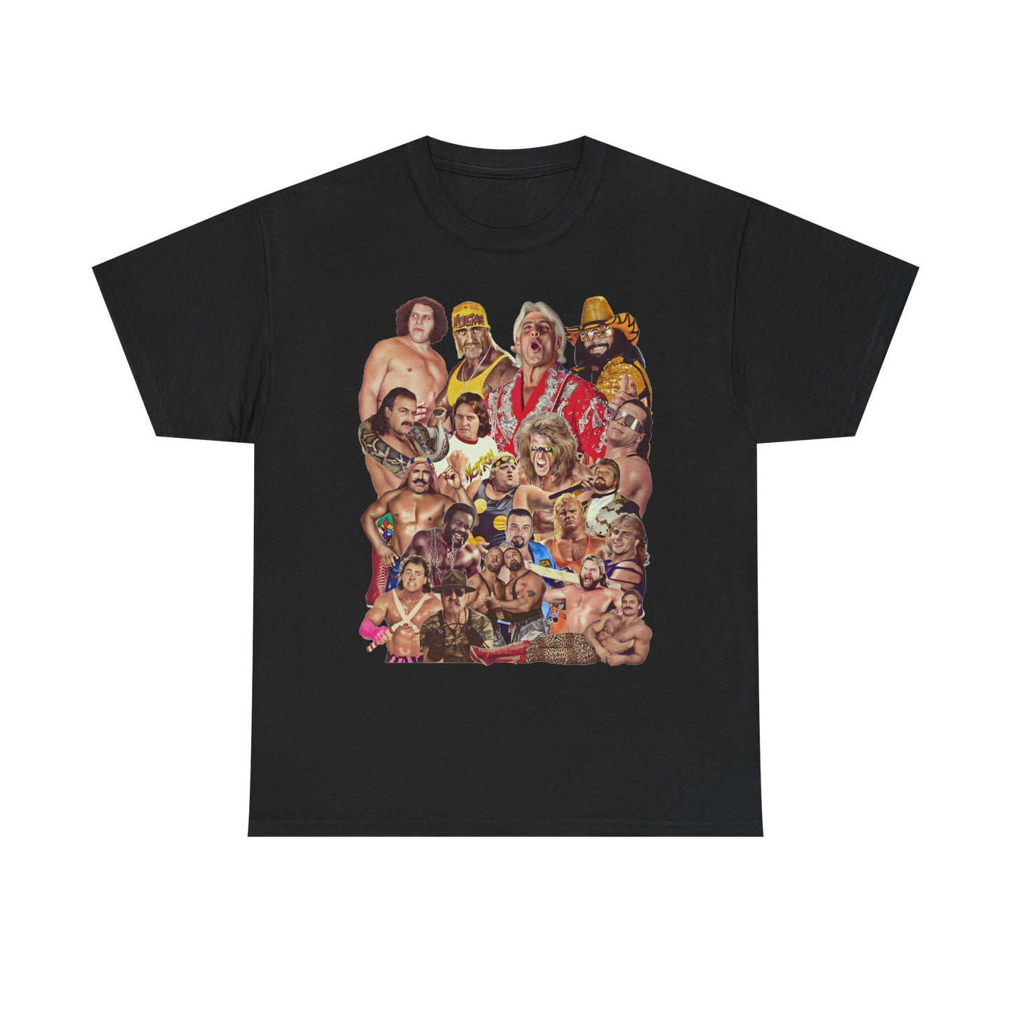 Pro Wrestlers of the 80s Andre Flair Hogan Macho Man T-shirt