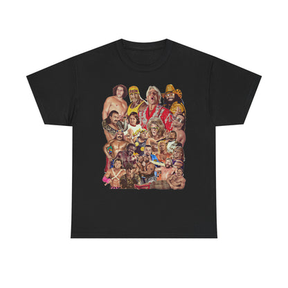 Pro Wrestlers of the 80s Andre Flair Hogan Macho Man T-shirt