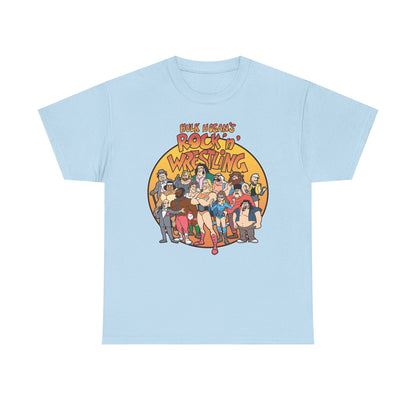 Hulk Hogan Rock N Wrestling Light Blue T-shirt