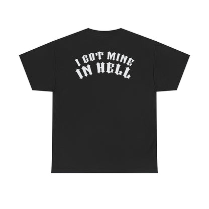 Undertaker Tattoo Shop Got Mine In Hell Mens Black T-shirt