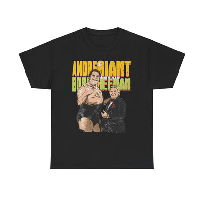 Andre The Giant Bobby The Brain Heenan Legends Black T-shirt