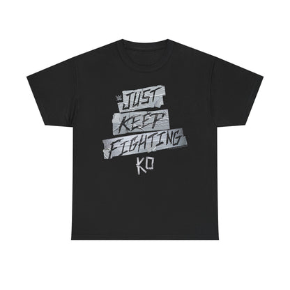 Kevin Owens Just Keep Fighting Duct Tape Black T-shirt