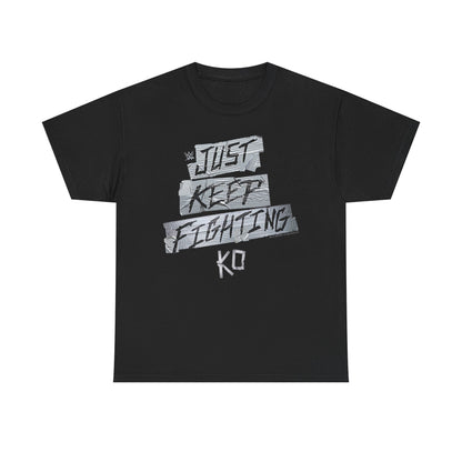 Kevin Owens Just Keep Fighting Duct Tape Black T-shirt