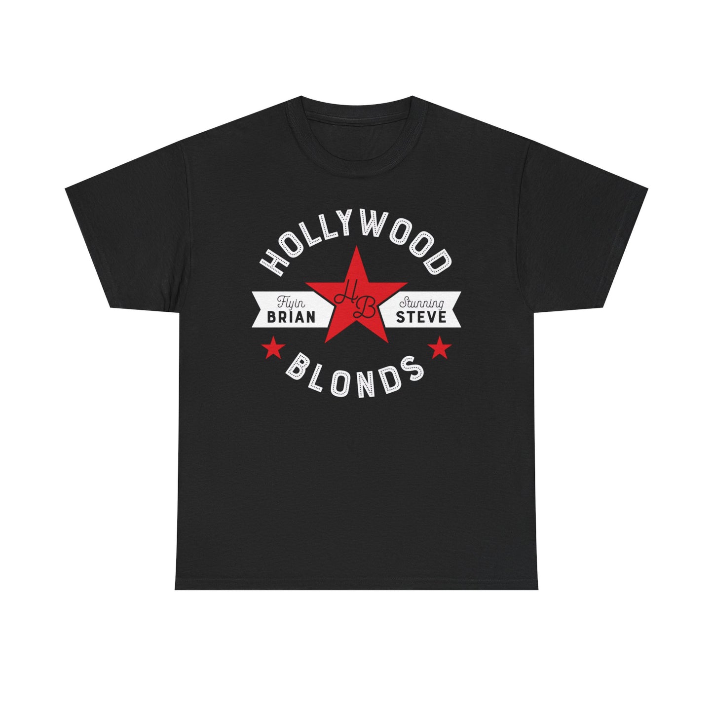 Hollywood Blonds Brian Pillman Steve Austin BlackT-shirt